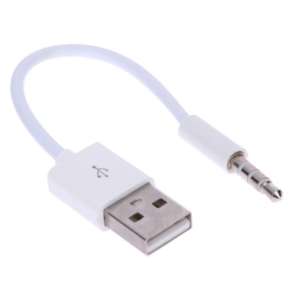 1/2/5 قطعة شاحن بيانات USB 3.5 مللي متر مزامنة كابل الصوت لأجهزة iPod Shuffle 3rd 4th Gen