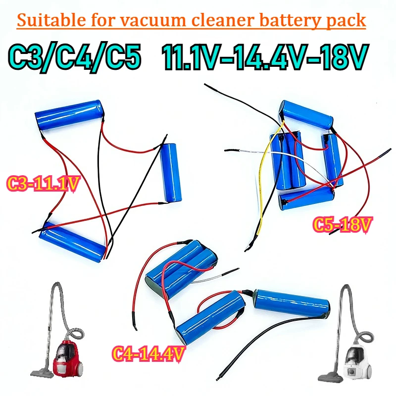 C3 C4 C5 3500mAh battery pack for Electrolux Zb2941 Zb2904x Zb2942 Zb2943 type Nv144nibrc vacuum cleaner lithium ion battery