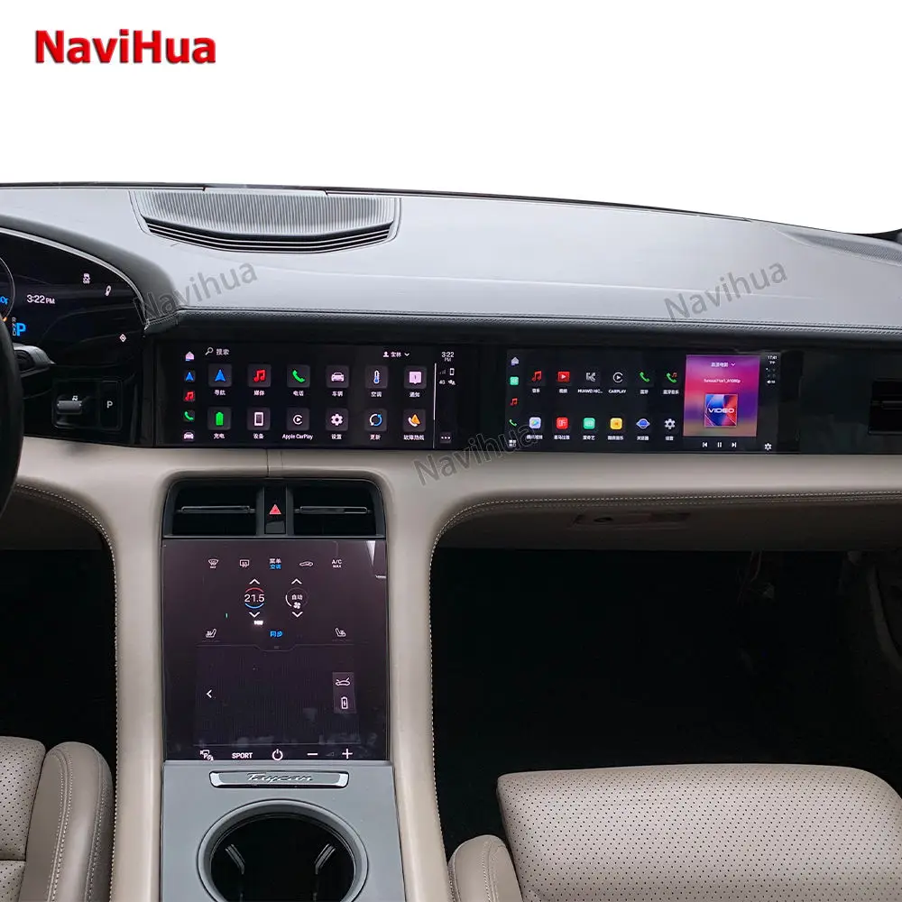 

Navihua New Design 11 Inch Android Car Touch Screen Co-pilot Display Entertainment Passenger Screen for Porsche Taycan 2019-2025