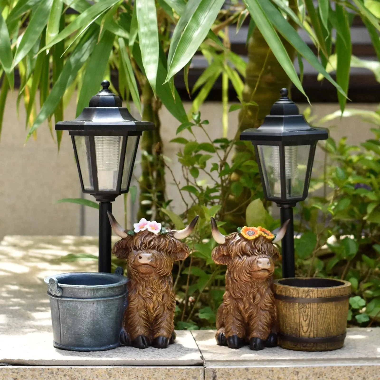 Outdoor Highland Cow Statue with Solar Light Resin Animal Sculpture Decorative Figure Easy Care Ornament for Garden Lawn Porch https://ae-pic-a1.aliexpress-media.com/kf/S911a479e774644bfaf70fa29b5457f81E.jpg
