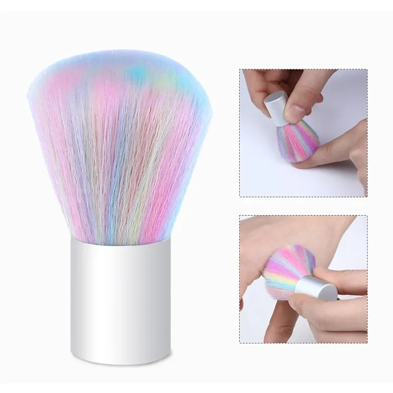 1Pc Mini Soft Mushroom Nail Dust Clean Brush Protable UV Gel Powder Remover Brushes Women Manicure Care Tools