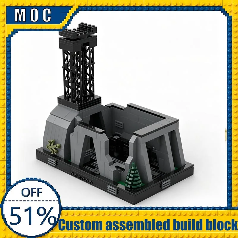 

417PCS Technology Generator Diorama & Imperial Shuttle Stand MOC Building Blocks Sci-Fi Base Diy Scene Model Assembly Toy Gift