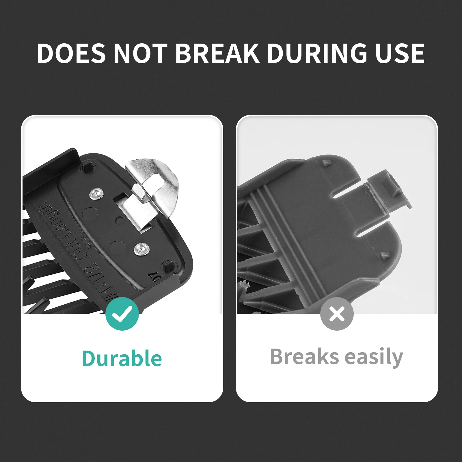 Professional Hair Clipper Limit Guide Comb Fits With Wahl Trimmer, Universal Durable Barber Haircut Tool Clipper Guard Combs