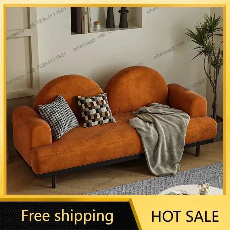 Nordic Minimalist Sofa Designer Pouf White Comfortable Elegant Modern Sofas Relaxing Sillas Para Sala