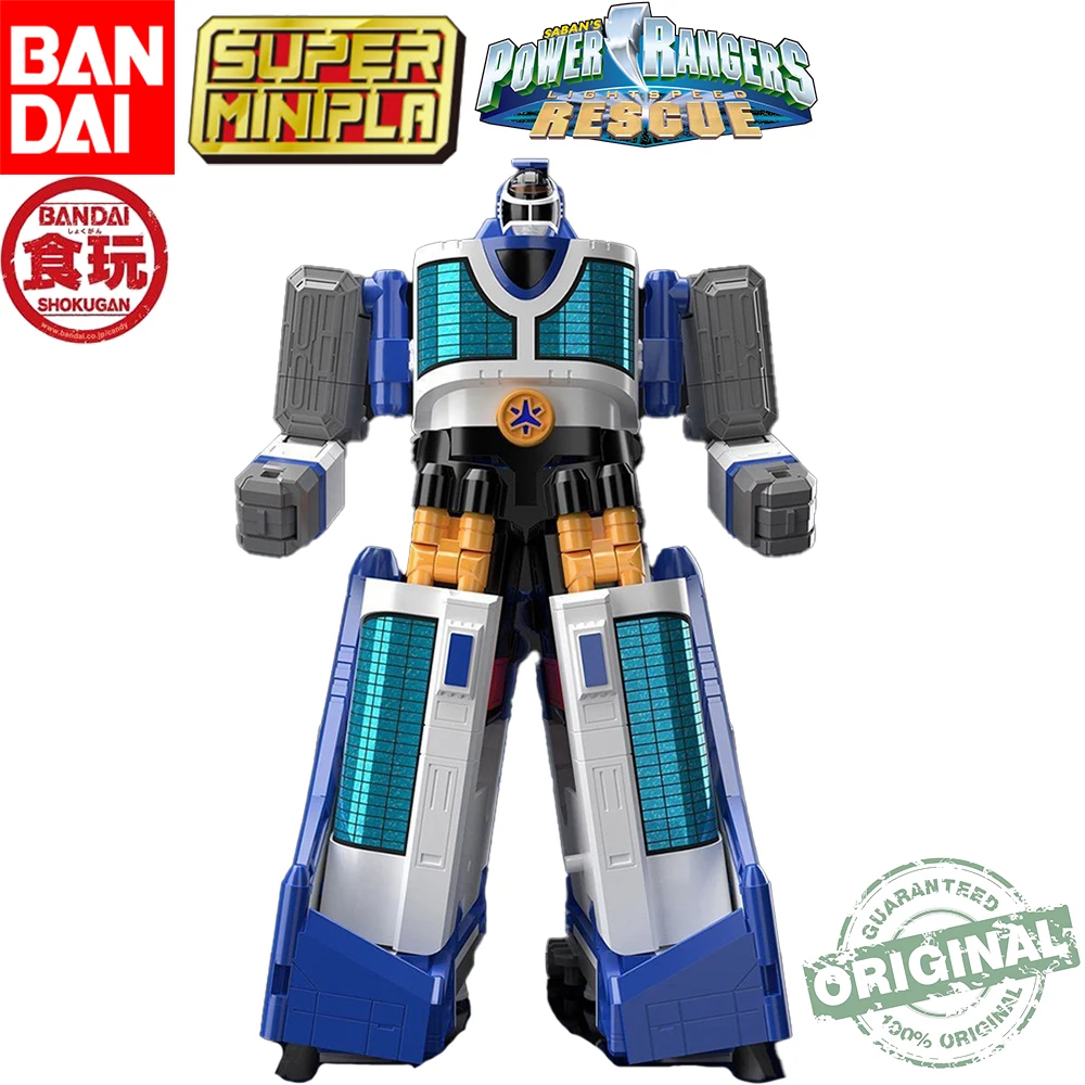 

In Stock Original Bandai Smp Super Mini-Pla Gogofive Power Rangers Lightspeed Rescue Linerboy Assembly Figures Model Toys