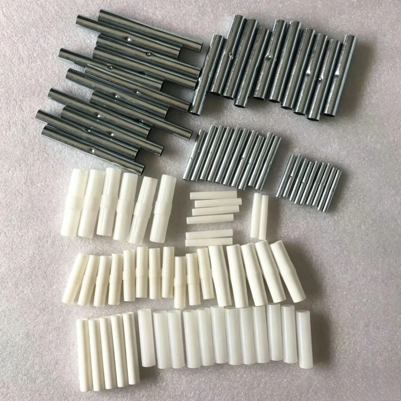 Fiberglass Pole Straight Connector,Tent Pole Splicing Joint,Electroplated Steel Tube Plastic Connecting PipePlasticDirectCoupler