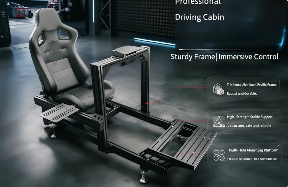 CE Standard Customized Indoor Home Support 4DOF Motion Game Machine Sim Racing Cockpit Metal Frame Simulator