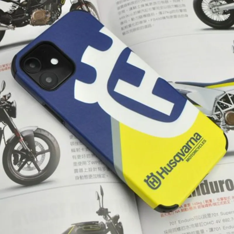 Funda de Teléfono con Emblema de Moda Husqvarna para Husqvarna iPhone 16 15 14 13 12 11 Pro Plus Promax 7 8 Plus SE2 3 X XS Xr Motocicleta