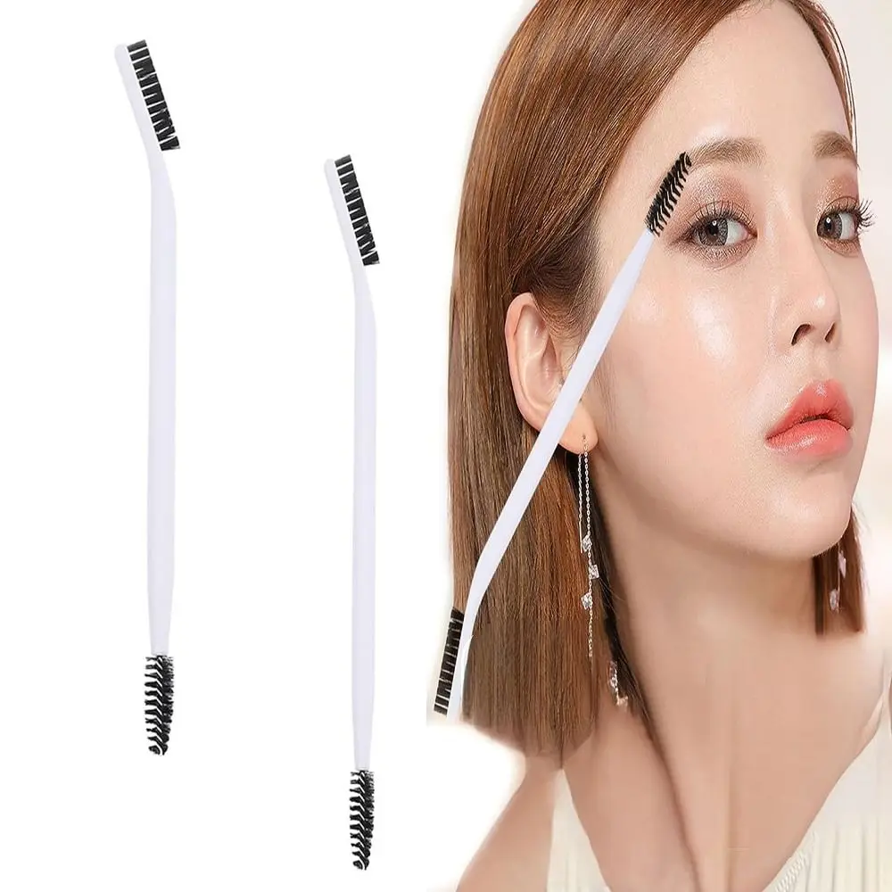 MakeupTool-brocha lavable para cejas, cepillo Spoolie portátil, doble ceja, moldeador de pestañas, mujeres y niñas