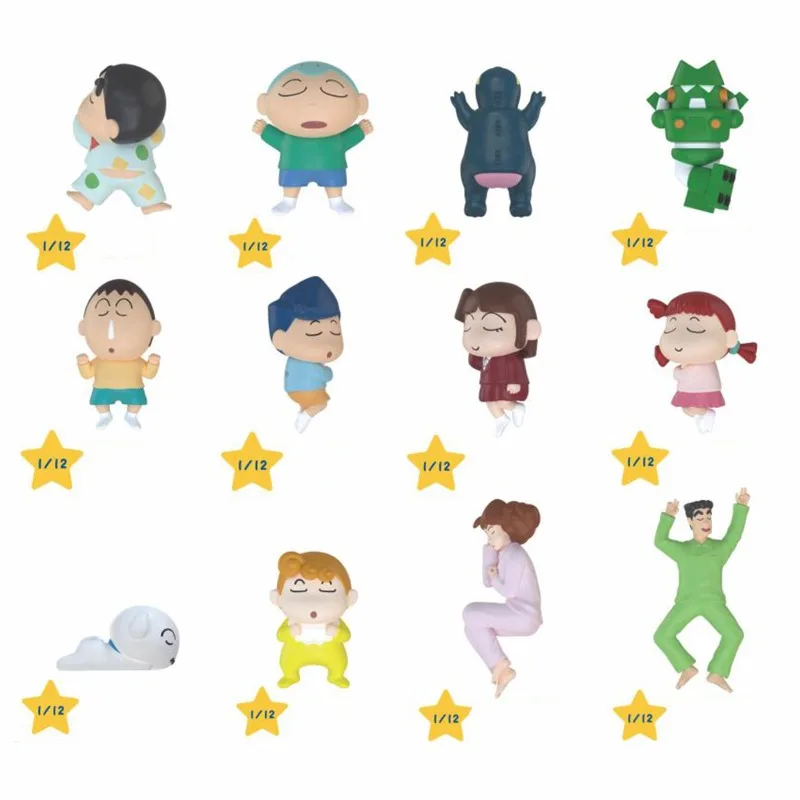 

Карандаш Шинчан, серия для сна, магнитные наклейки на холодильник, слепая коробка, игрушка, украшение для рабочего стола, периферийные устройства в стиле аниме, подарки