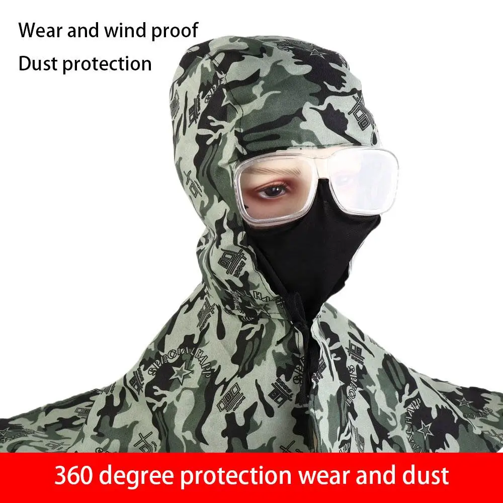 Washable Full Protective Welding Hood Flame-Retardant Protective Breathable Welding Neck Cover Splash-proof Dust-proof