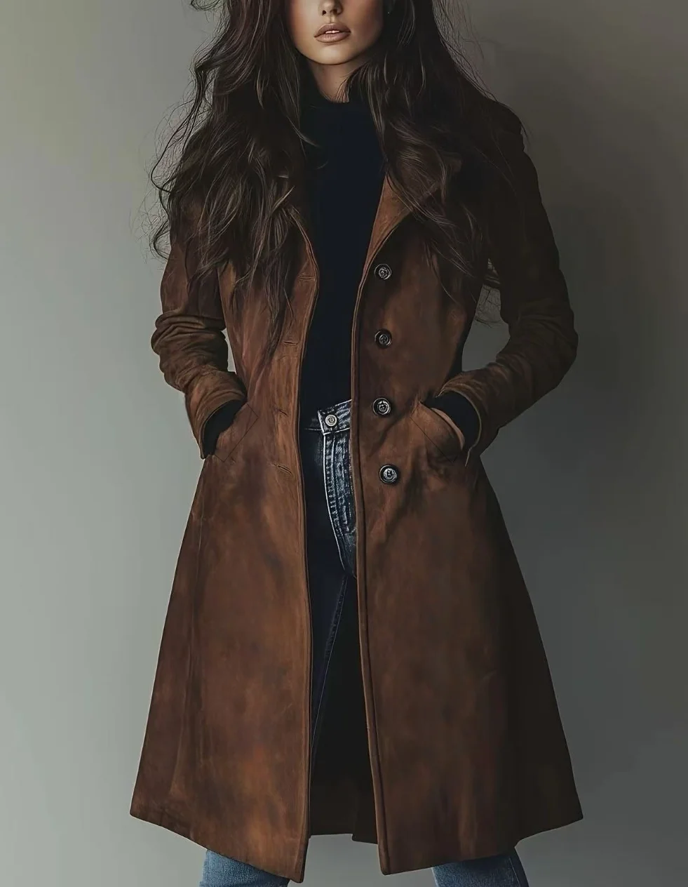 

Однотонные повседневные свободные куртки-пальто для женщин, зима 2026, винтажные женские куртки, осенние женские пальто, верхняя одежда, топы