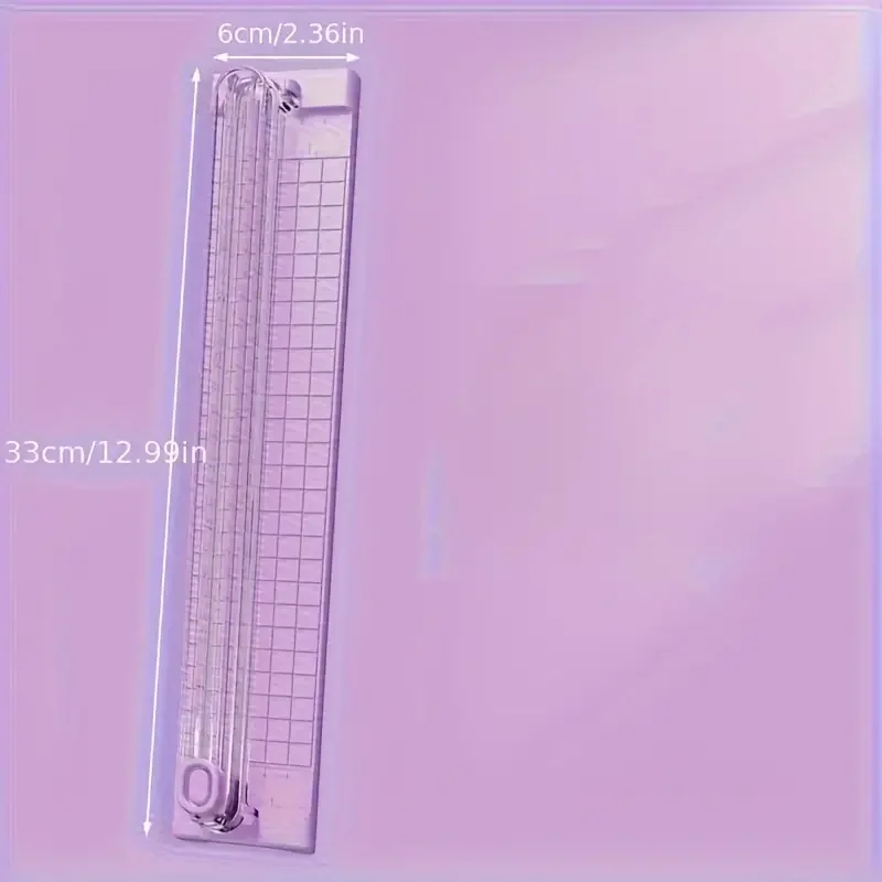 1PC Portable A3/A4 Paper Cutter Trimmer, Uncharged Manual Cutting Tool Made with Durable Plastic, School, Home, and Office Use image 2
