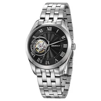 Reloj Automático BERNY para hombre, esqueleto Visible de lujo NH38 Move Business Casual, reloj de acero inoxidable con zafiro de alta calidad para hombre