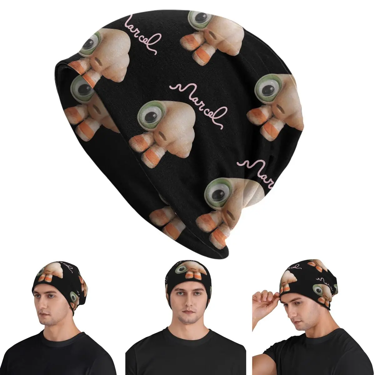 Marcel The Shell With Shoes On Live Action 1 Warm Knitted Cap Fashion Bonnet Hat Autumn Winter Beanies Hats for Men Women Adult