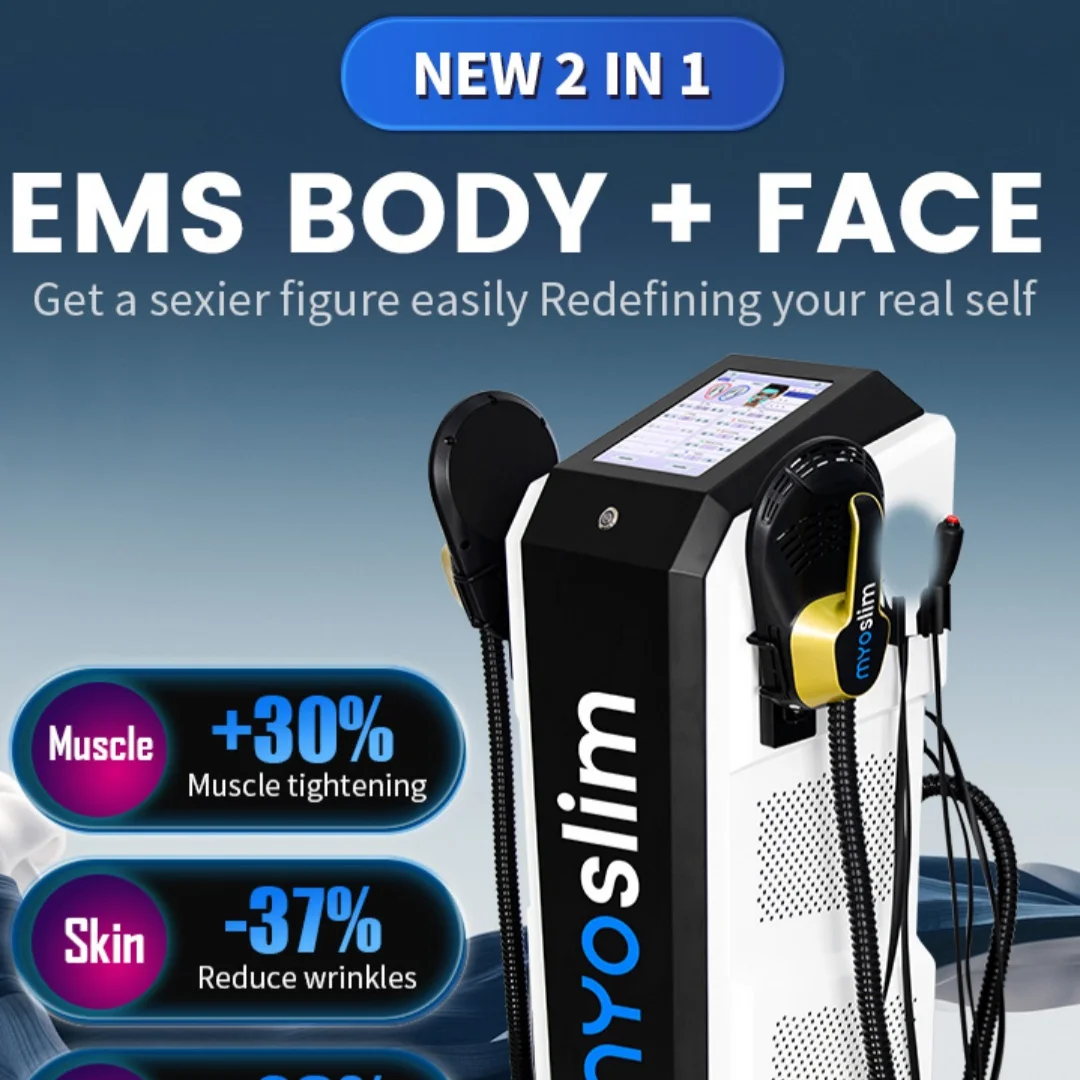 

MYOSLIM EMS Body+Face Machine Foldable Screen Fat Burning & Muscle Building MYOslim Machine Muscle Tightening Anti-Wrinkle