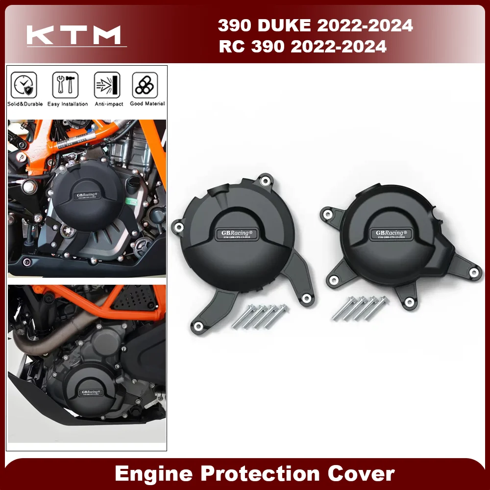 

GB Racing крышка двигателя для 390DUKE RC390 2022-2024 мотоцикла защитная крышка сцепления генератора аксессуары Запчасти