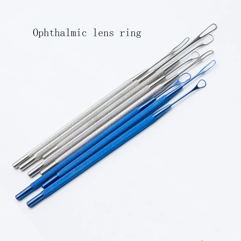 Ophthalmic Microinstruments Flushing สแตนเลส Titanium Alloy Rod ลวดคริสตัลแหวน Snare 3 * * * * * * * 8จับ5*7