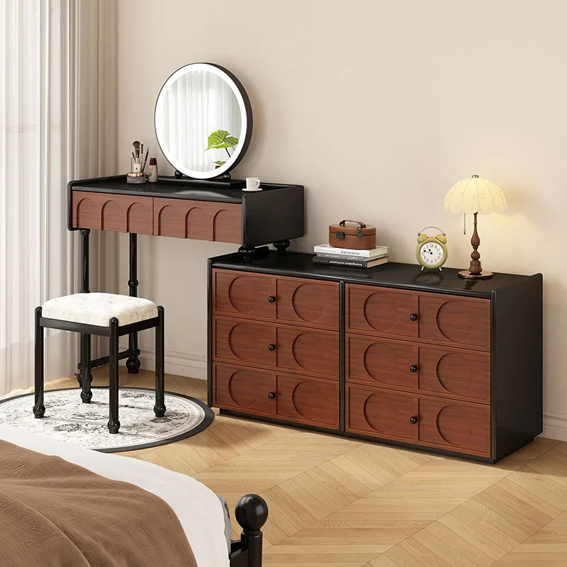 

Wooden Big Size Vanity Table Chinese Style Fashion Luxury Aesthetic Dressing Table Save Space Penteadeira Living Room Decoration