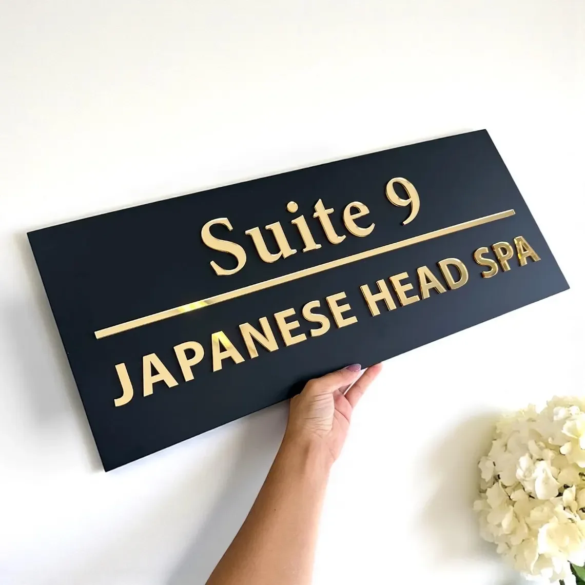 Custom Acrylic Door Sign 3D La - Home Security Laser ulasan dan harga