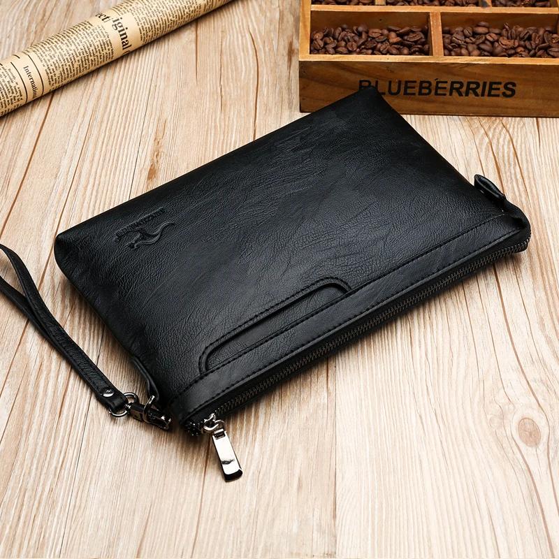 Men Leather Wallets Long Design Causal Purses Male Zipper Wallet Coin Card Holders Slim Money Bag High Capacity Credit Case bag