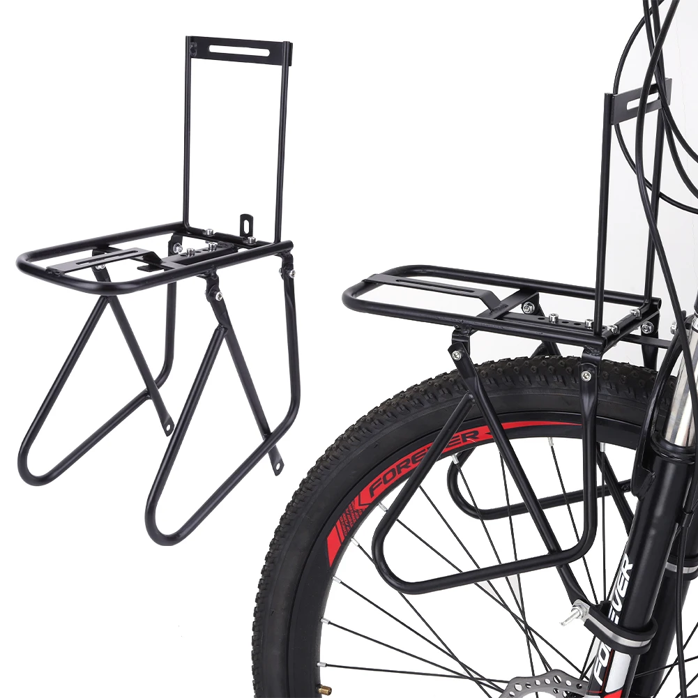 Bicycle Cargo Racks Load Bearing 15kg Bike Carrier Bag Luggage Shelf Bracket Steel Cycling Carrier Bike Shelf Cycling Accessory