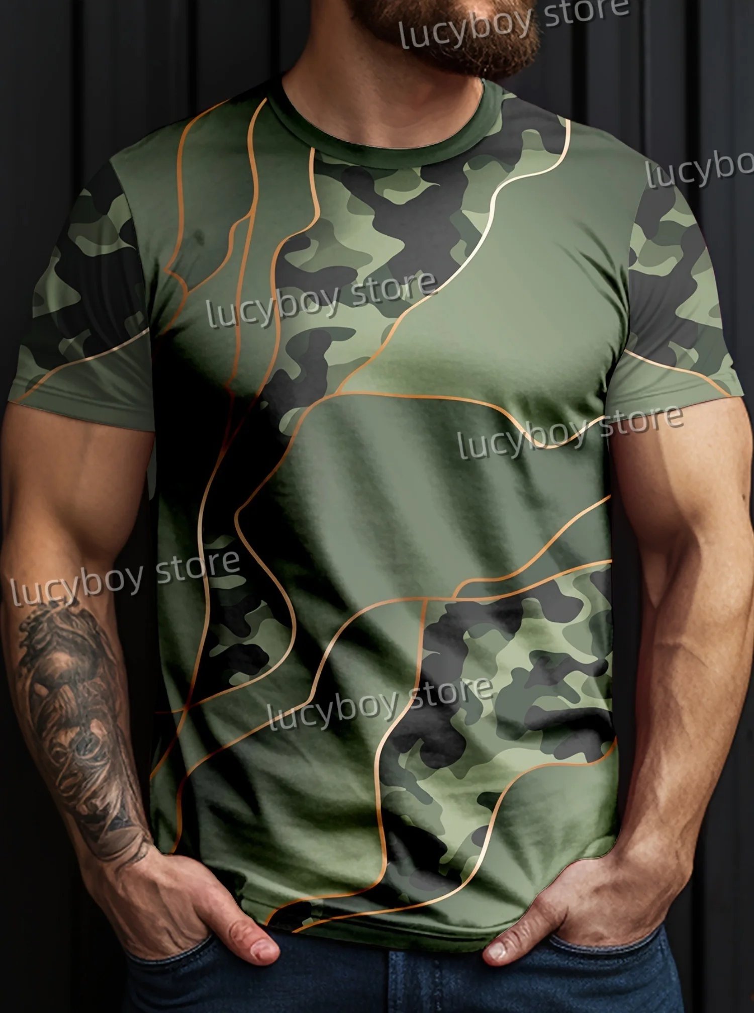 

Мужская футболка с цифровым камуфляжным принтом и коротким рукавом, быстросохнущая футболка для спортзала, мужская спортивная футболка с принтом для тренировки мышц, футболки для мужчин h