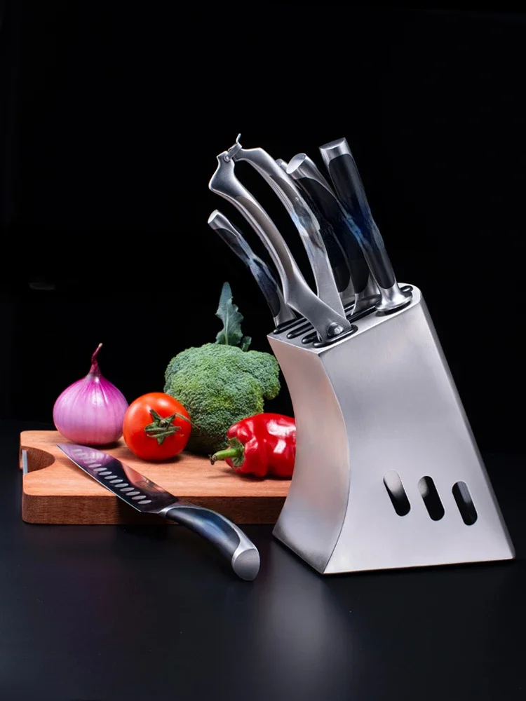 304 stainless steel knife holder integrated kitchen household knife storage shelf