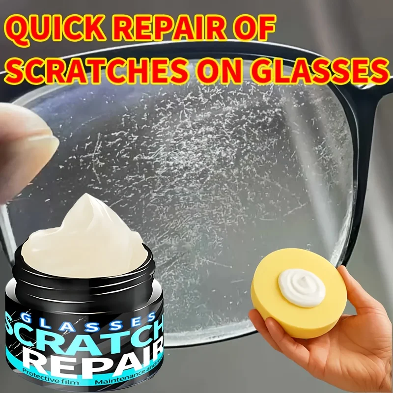 Multi-Purpose Glass & Lens Scratch Repair Kit – Multi-Function Polish & Refinishing Agent, Quick Restoration of Clarity & Luster