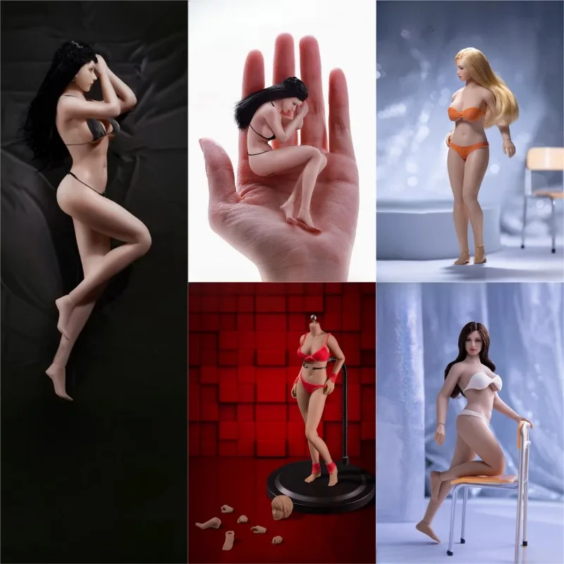 

Супер гибкая фигурка T01A T02A T03A T04B в масштабе 1/12, женское тело, бледная/слинская кожа, большая грудь для 6-дюймовой экшн-фигурки, кукла TBL Ph Body