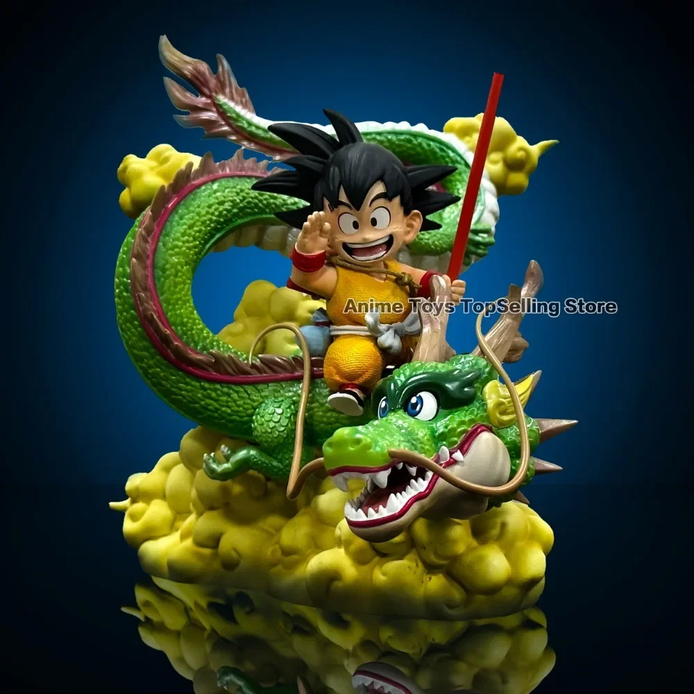 15cm Anime Dragon Ball Figure Goku and Dragon Figure PVC Action Figures Collection Model Toys Gifts