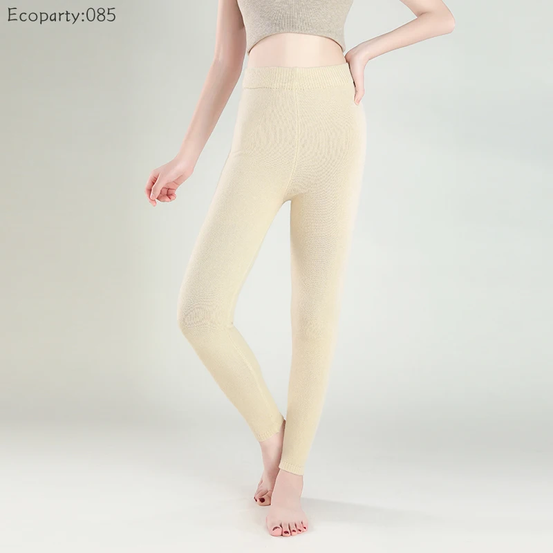 Outono inverno leggings femininas engrossadas calças térmicas fino ajuste e leggings quentes com calças elásticas abaixo para o sexo feminino novo