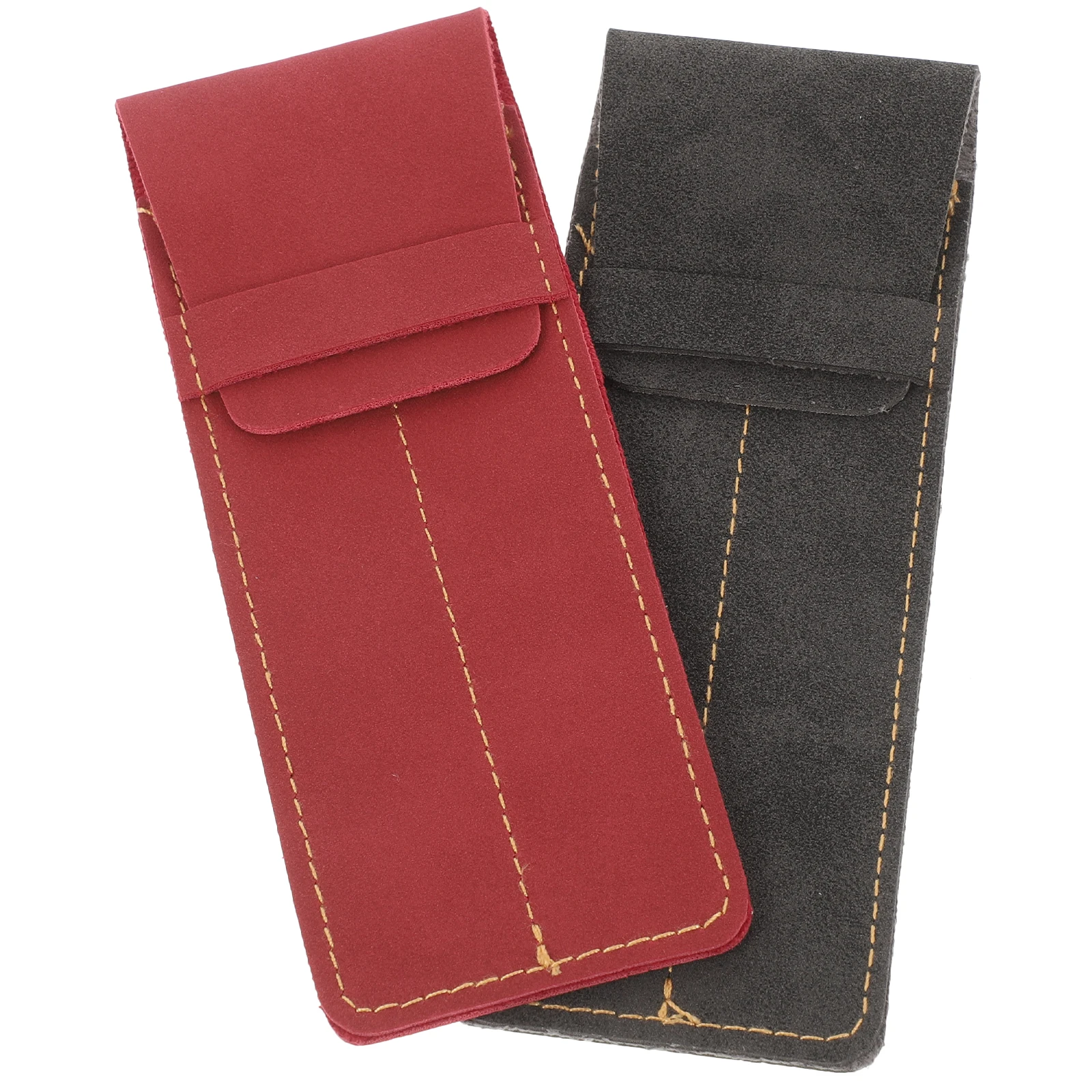 

Pen Case Pouch Bags Protective Two Sleeve Fountain Ballpoint Compact Practical Dust Scratch Gift Style Elegant