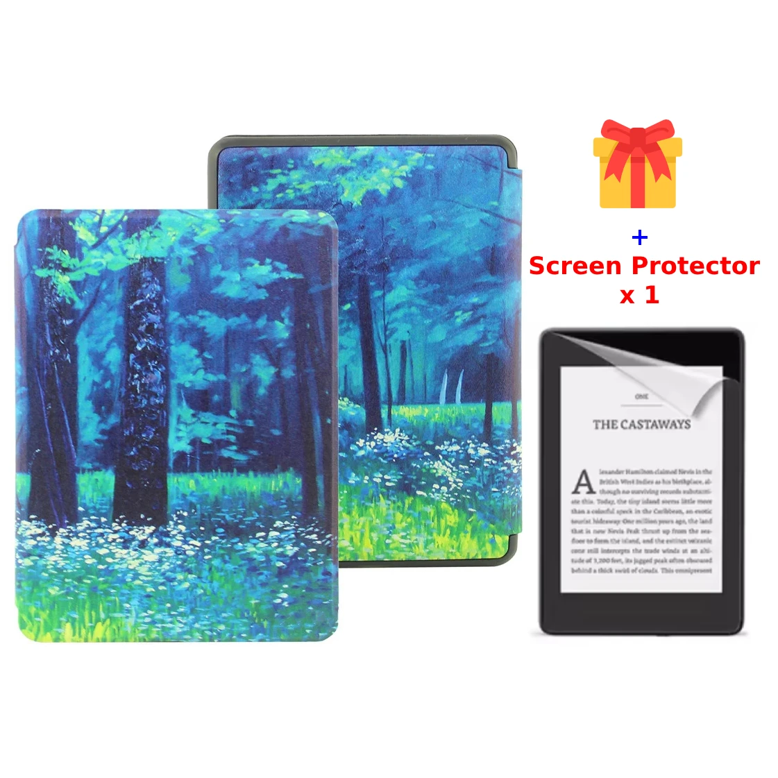 For Kindle Voyage Case 2014 NM460GZ PU Leather Cover Book Case