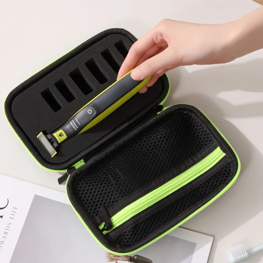 Portable Travel Shaver Storage Box Eva Shaver Bag, Waterproof Electric Shaver Razor Box for Philips OneBlade QP2520 90/70
