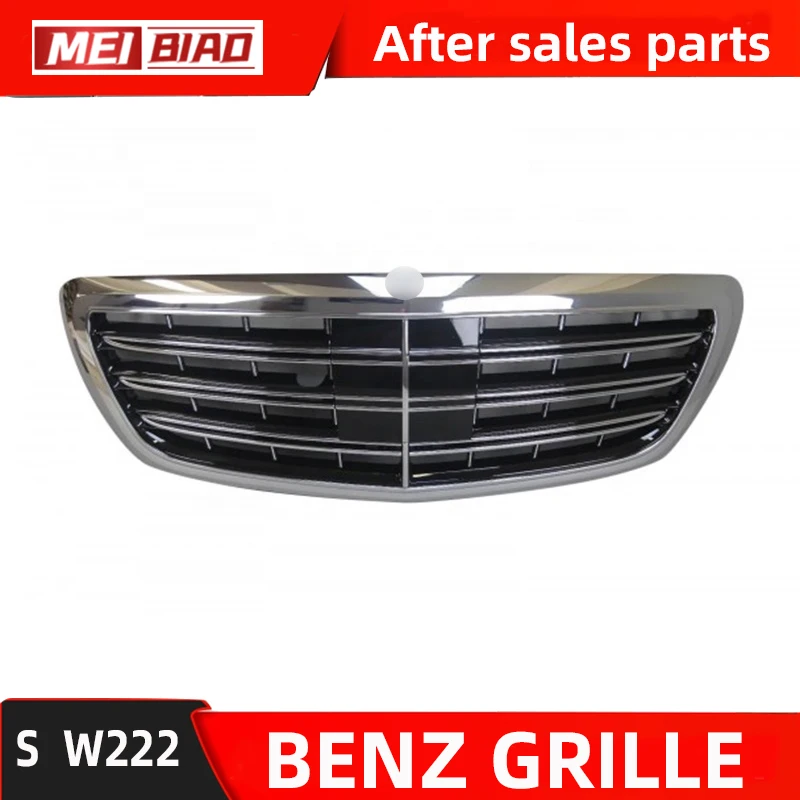 Fro Mercedes Benz Grille W222 S Class With ACC With Camera Hole S 600 S 500 4MATIC 2014-2018Front Middel Net OEM A2228851783