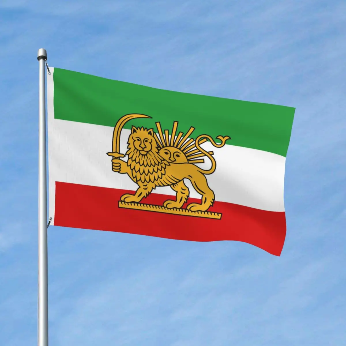 Bandera MIGA de Make Iran Great Again, Bandera Decorativa de Poliéster para Interiores y Exteriores, Colores Vivos, 2x3 3x5 4x6 5x8 Pies