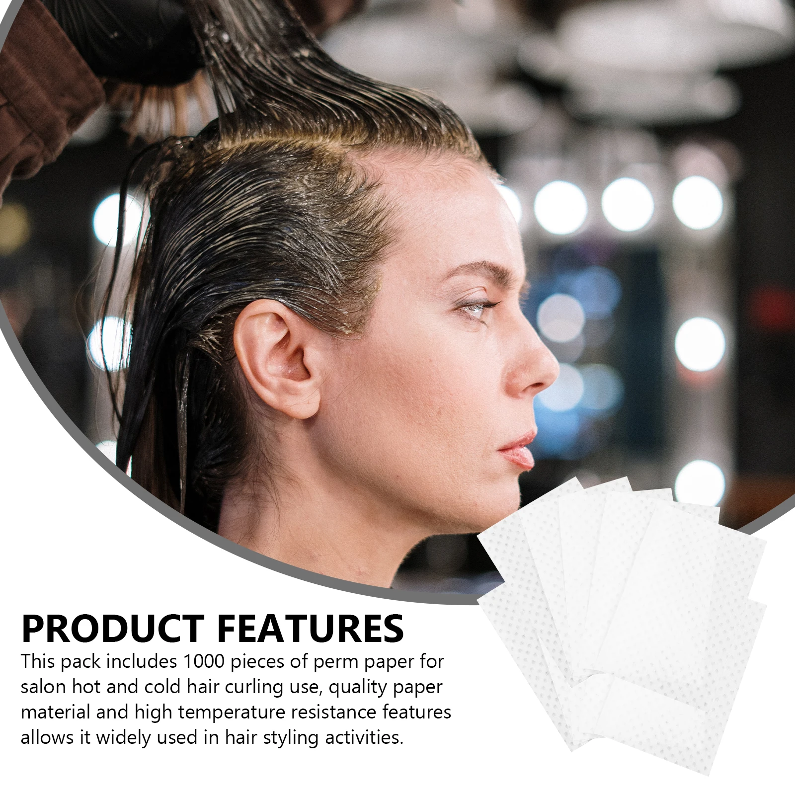 

1000 шт., плотная палочка для химической завивки волос, стержень для завивки волос, тканевый салон, профессиональная окраска волос, безопасная гигиеническая