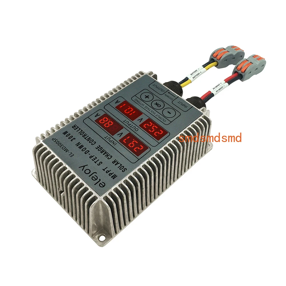 400W MPPT Solar Charger Controller Step-up/Step-down Real-time Monitoring 24~85V/10~30V Output Voltage Solar Battery Recharging