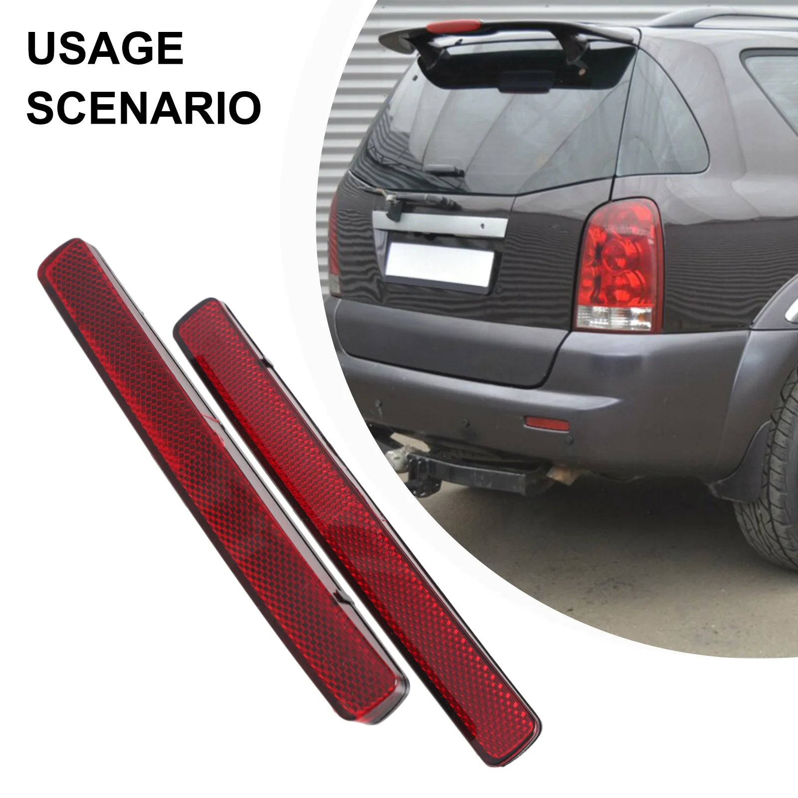 Pair Rear Bumper Reflector For Ssangyong For REXTON 06-17 For KYRON 07-11 Made Of High Quality Material To Use