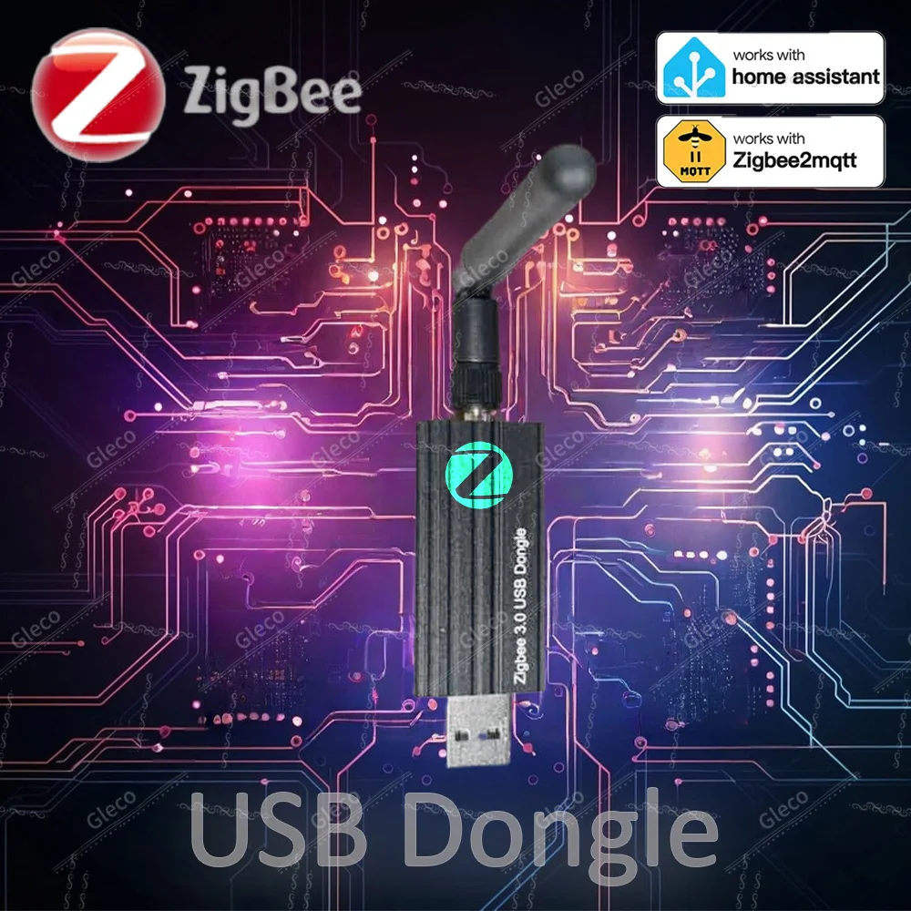 

Беспроводной Zigbee USB Dongle Stick Smart Universal Gateway Hub 2MQTT Home Assistant Coordinator Router для устройства Zigbee 3.0