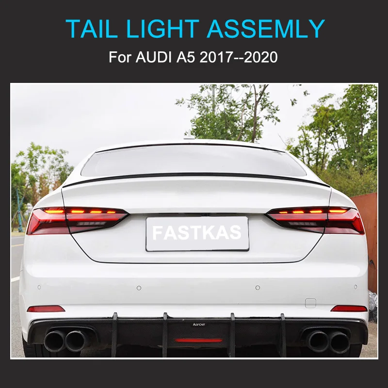 1 pair LED Tail Light Assembly for Audi A5 2017 2018 2019 2020