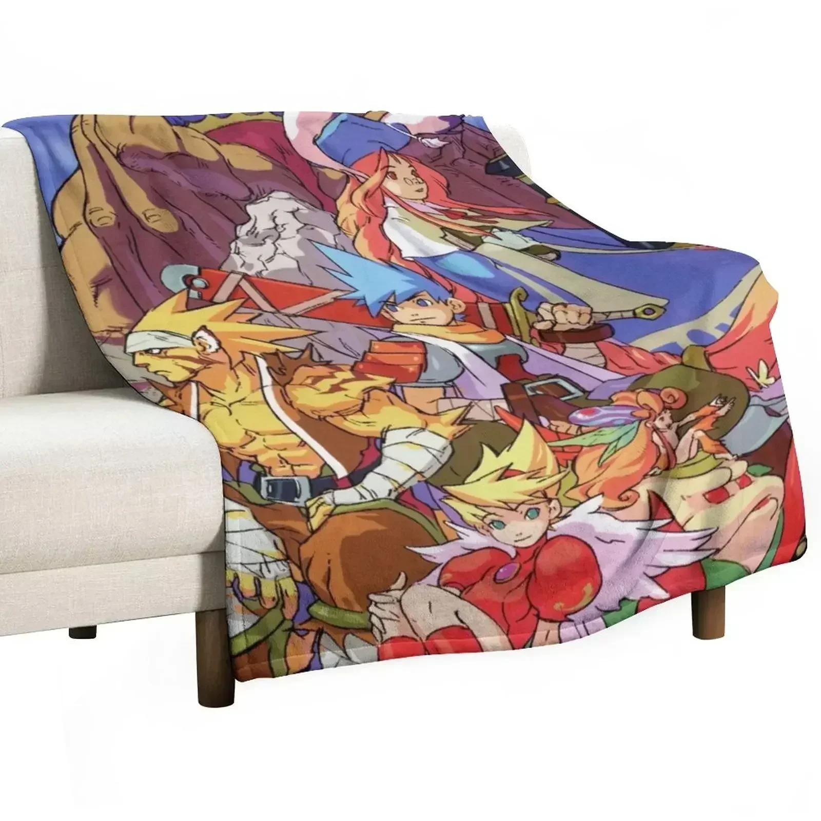 Breath of Fire III Throw Blanket Sofa sofa bed Flannel Fabric Extra Large Throw For Decorative Sofa Blankets