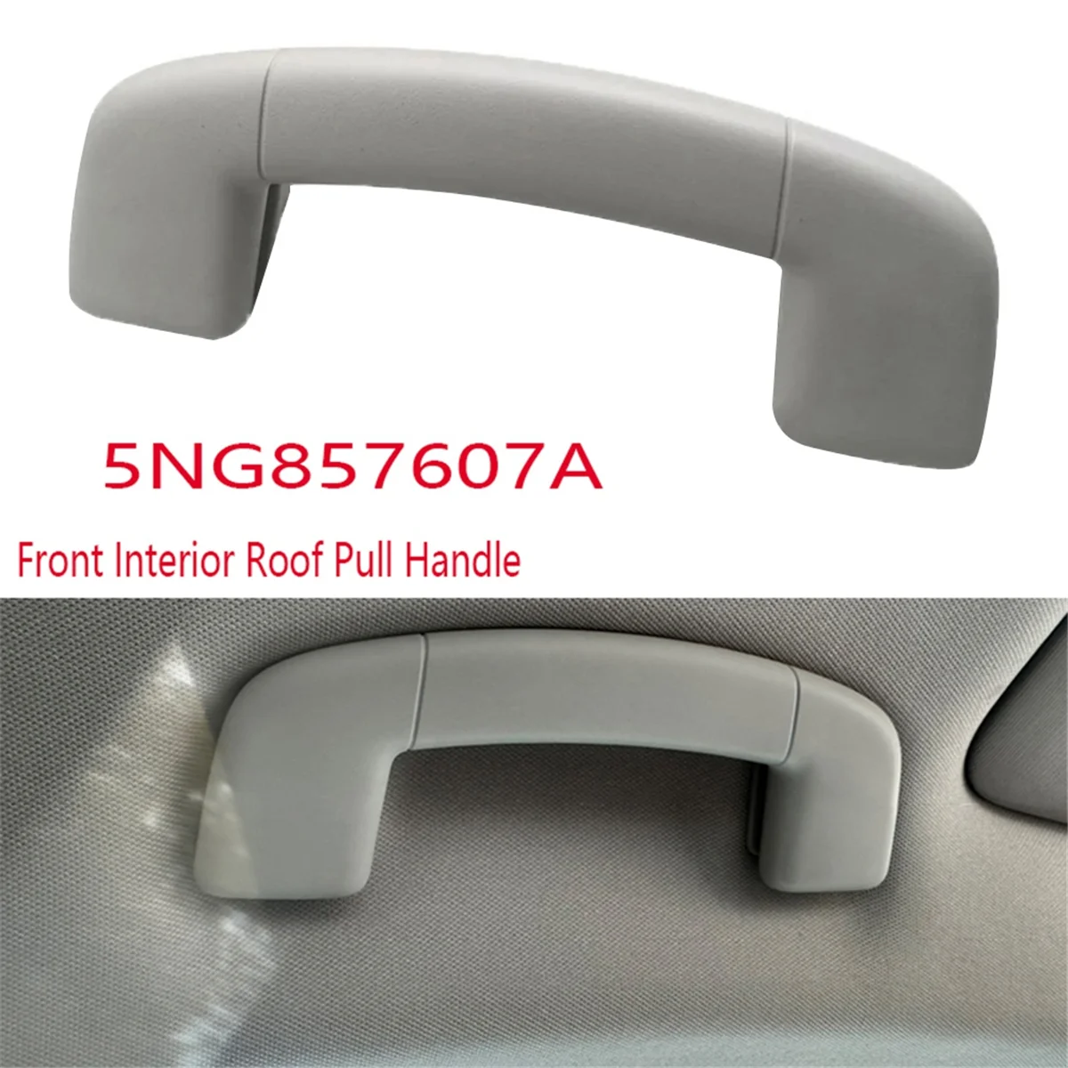 Front Interior Roof Safety Handle Roof Pull Handle Ceiling Armrest Handrail for VW Tiguan MK2 2017 2018