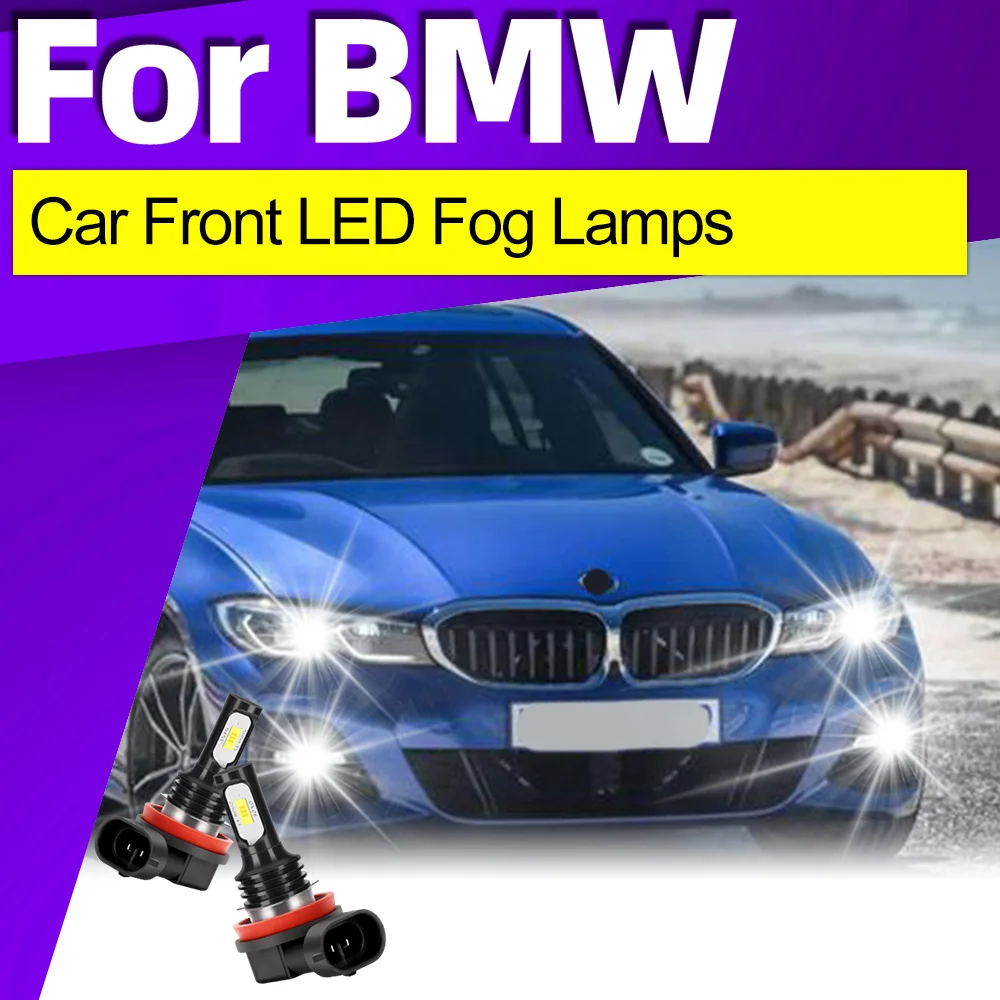

2x High Bright CSP 3570 H8 H11 LED Fog Lights Bulbs For BMW 2-Series Convertible F23 Coupe F22 Gran Tourer F46 Car Accessories