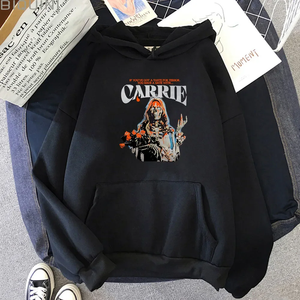 

Carriee Movie StephenKing Kpop Hoodies Fashion Men Harajuku Kawaii Clothes 2023 Unisex Vintage Retro Sweatshirts Casual Hoody