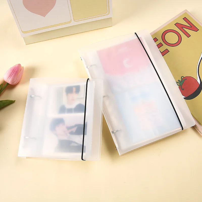 Simple Clear Style Photo Album Binder for Mini 3 Inch 4 Inch 6 Inch 5 x 5 cm Inner Pockets Photo Cards Binder Scrapbook Album