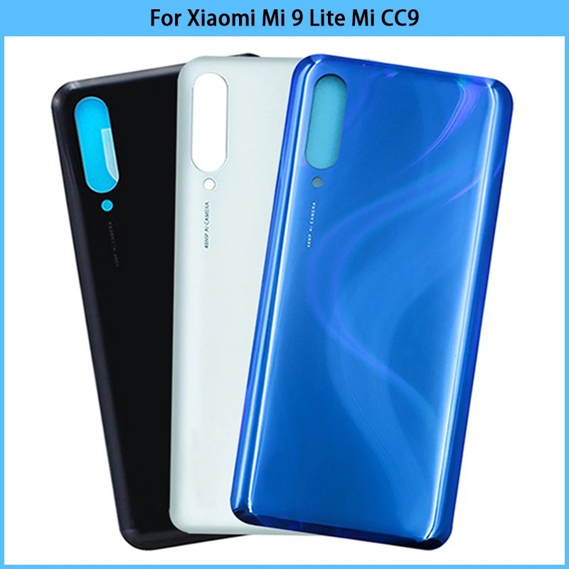 

New For Xiaomi Mi 9 Lite Battery Back Cover 3D Glass Panel Rear Door Mi CC9 High Quality Housing Case With Adhesive Replace