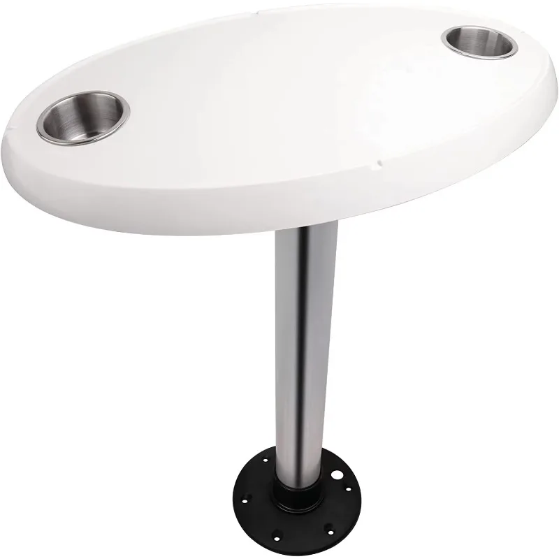 

White Marine Wire Lock Table Bag - Oval Boat RV Table