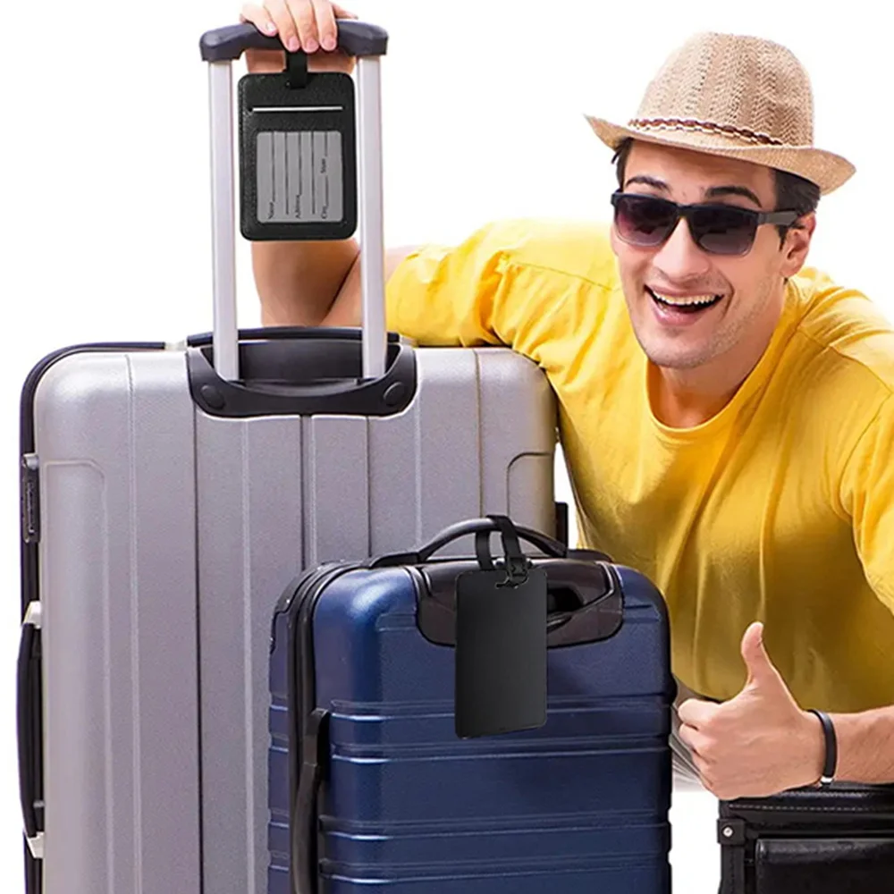 اسم مخصص علامة الأمتعة المحمولة المحمولة ممر الطائرة معرف التسمية علامة الأمتعة بو حقيبة اسم بطاقة عنوان حامل #4